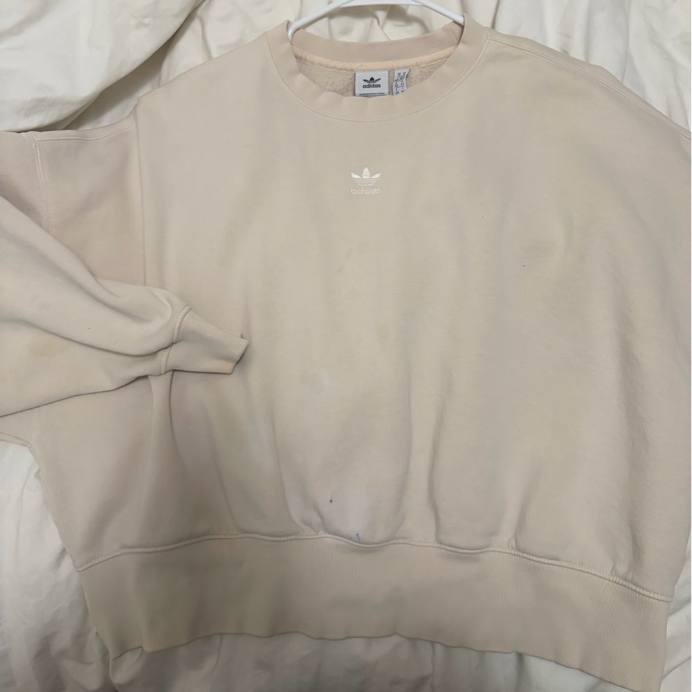 Adidas women’s Cream Sweatshirt